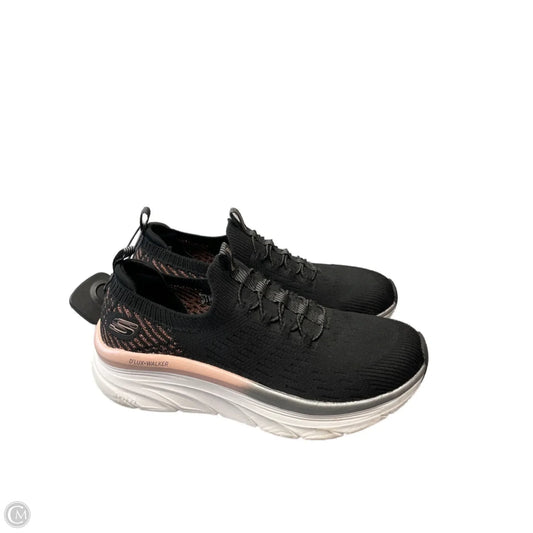 Shoes Athletic By Skechers In Black & Pink, Size: 8.5