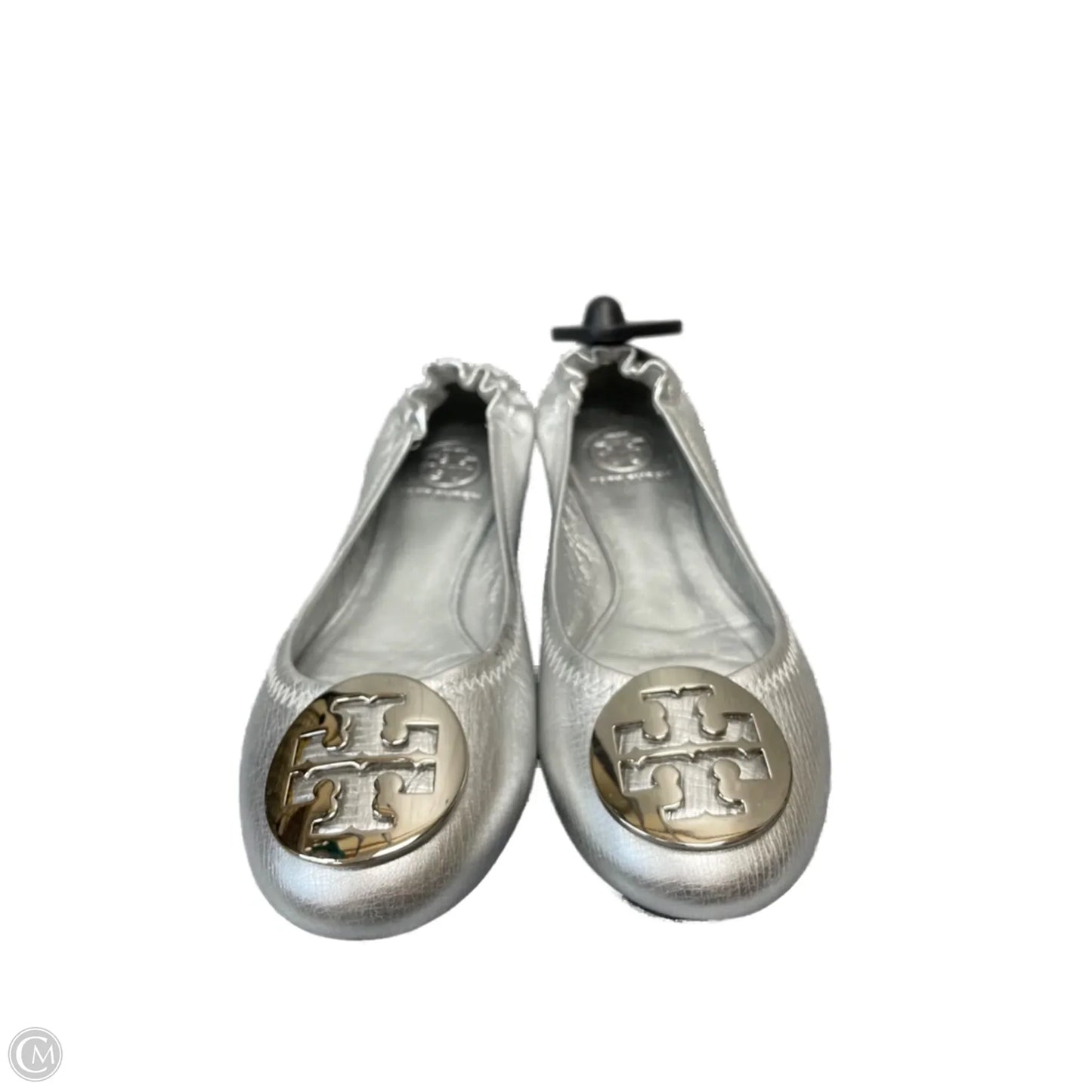 Sandals Designer By Tory Burch In Silver, Size: 6