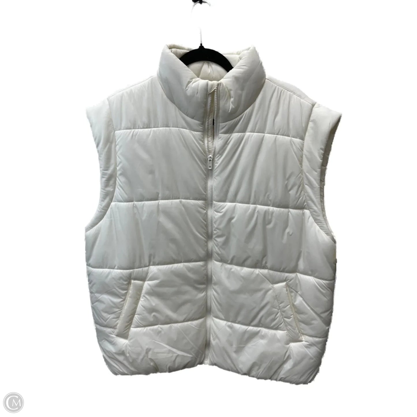 Vest Puffer & Quilted By Dsg Outerwear In Cream, Size: L