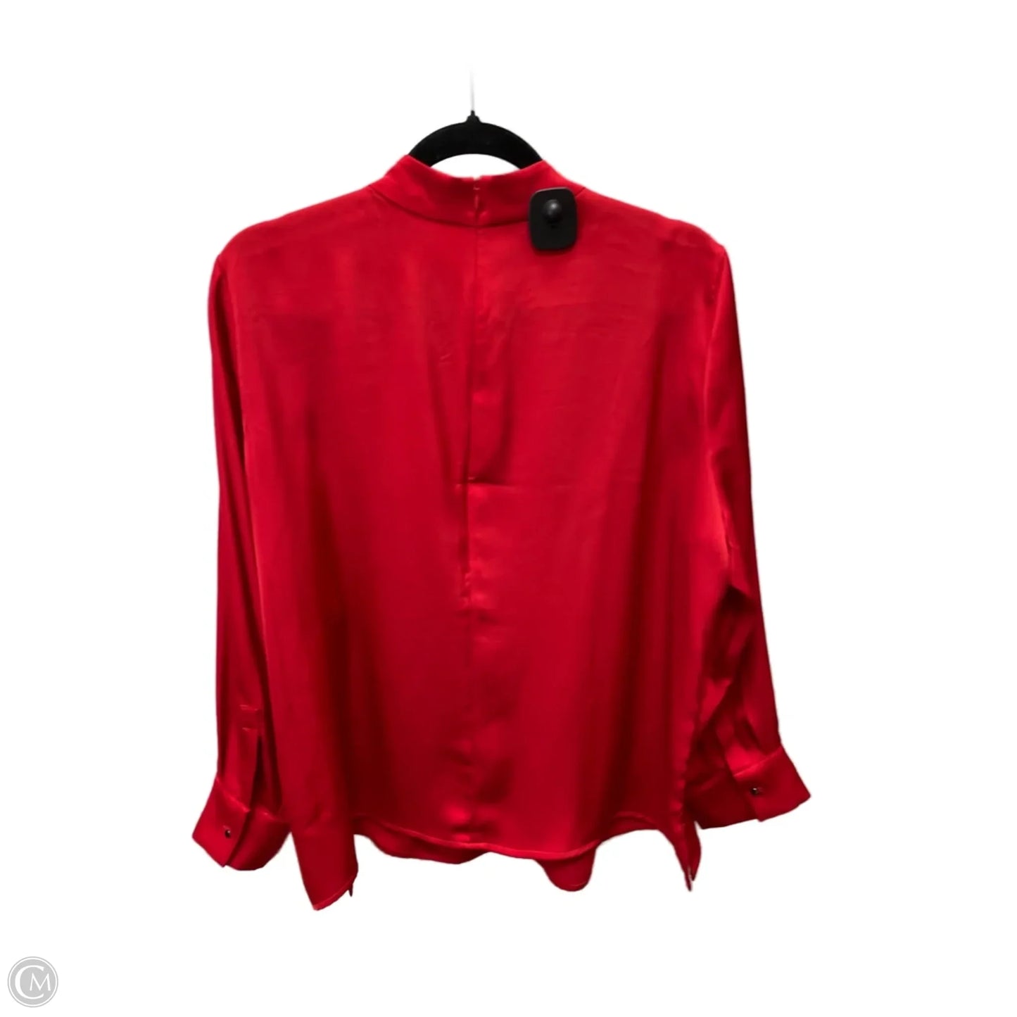Blouse Long Sleeve By Ming Wang In Red, Size: L
