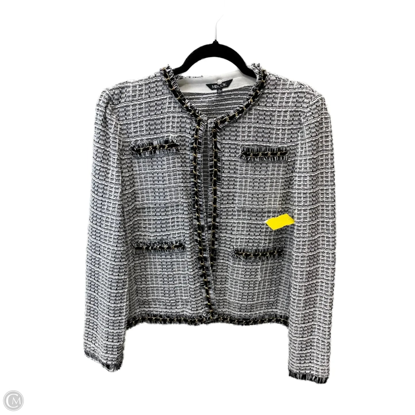 Jacket Other By Misook In Black & White, Size: L