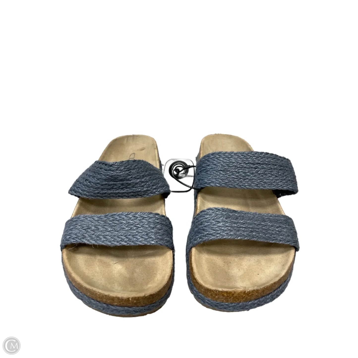 Sandals Flats By Chinese Laundry In Blue & Tan, Size: 8