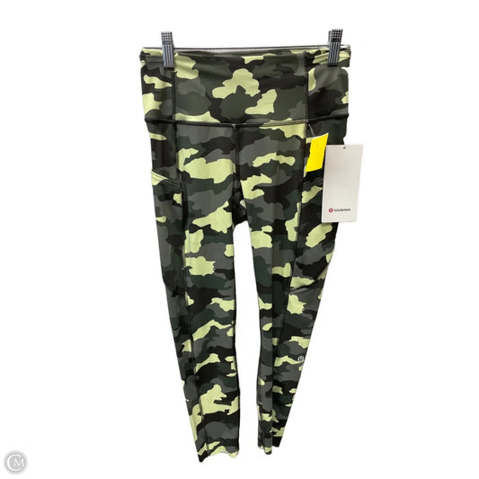 Athletic Leggings By Lululemon In Camouflage Print, Size: S