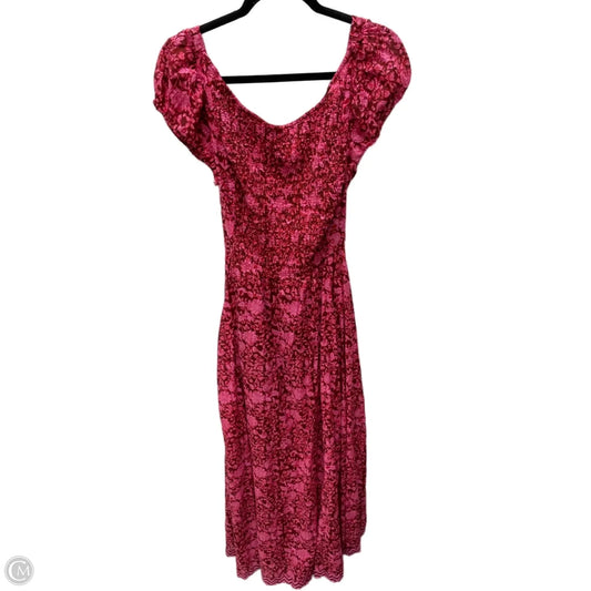 Dress Casual Maxi By Free People In Brown & Pink, Size: L