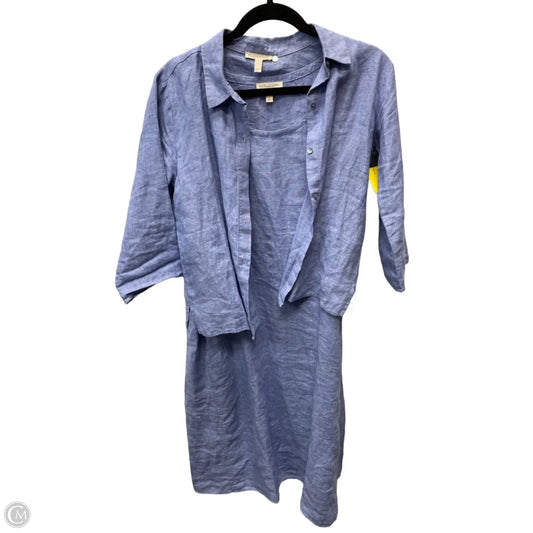 Dress Set 2pc By Eileen Fisher In Blue, Size: S
