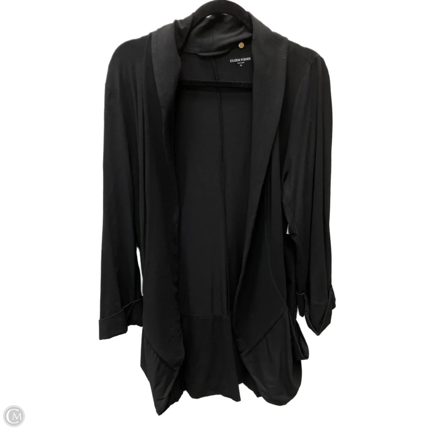 Cardigan By Eileen Fisher In Black, Size: Xl