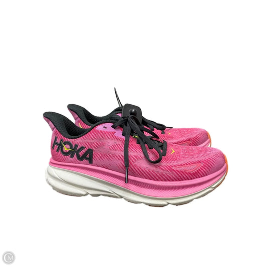 Shoes Athletic By Hoka In Black & Pink, Size: 7