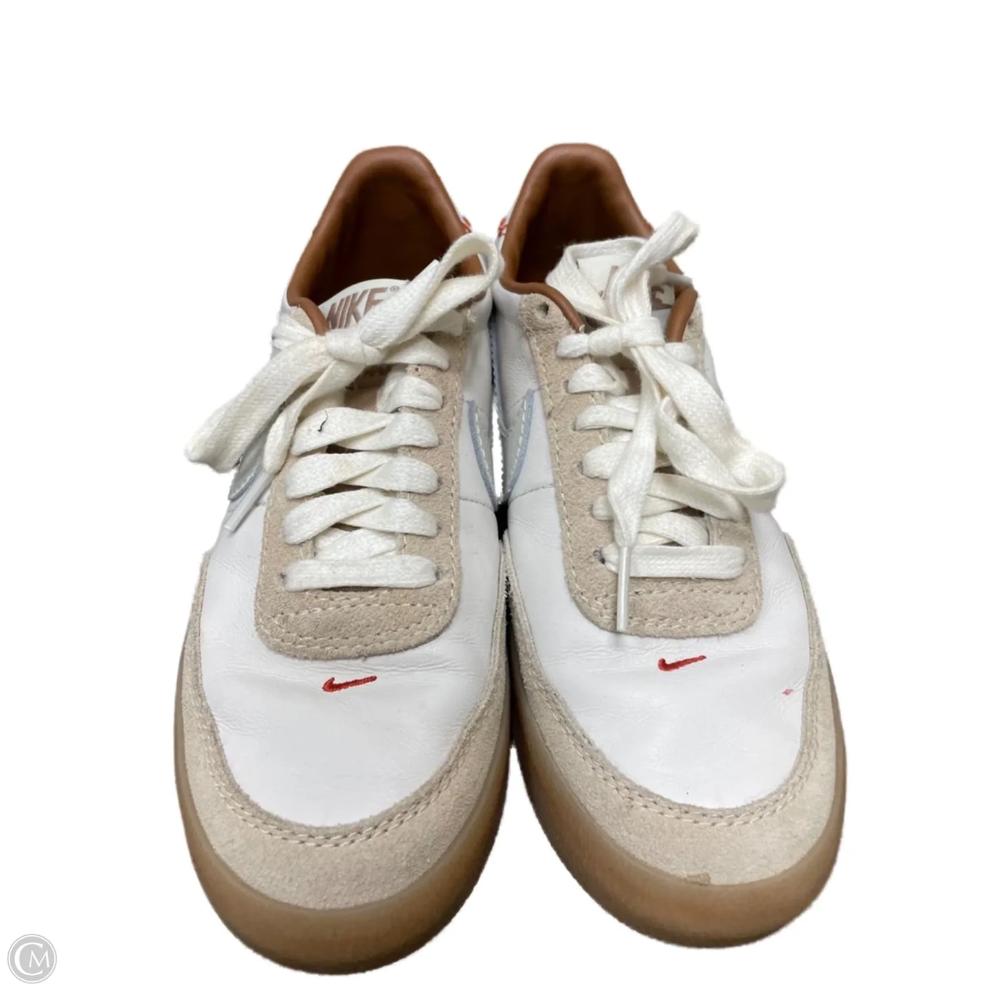 Shoes Sneakers By Nike In Brown & White, Size: 7