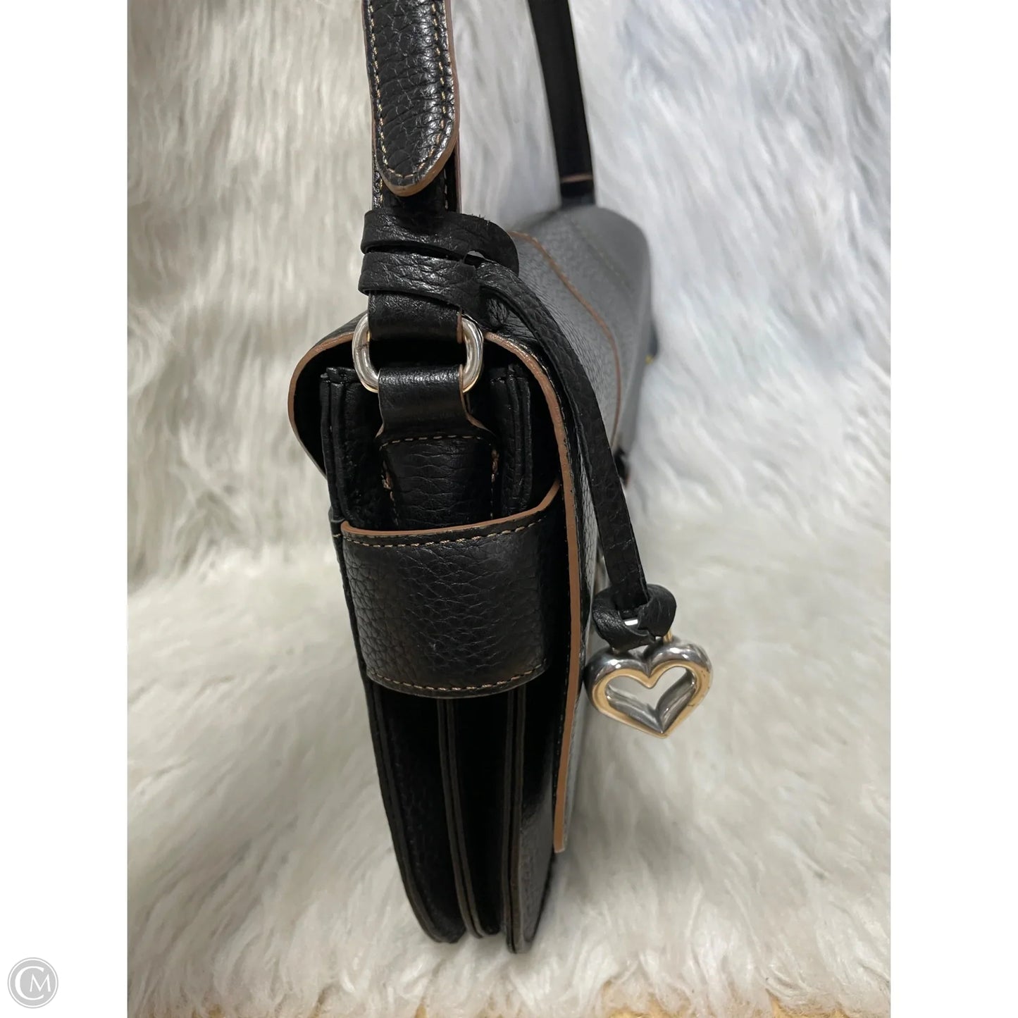 Handbag Leather By Brighton, Size: Medium
