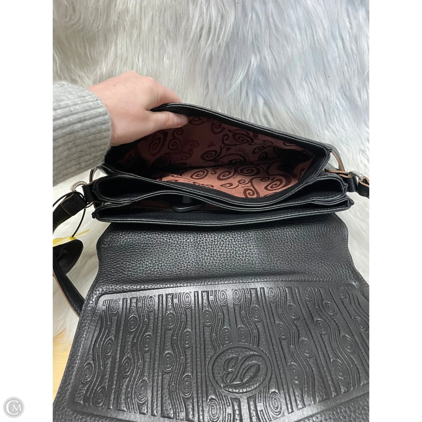 Handbag Leather By Brighton, Size: Medium