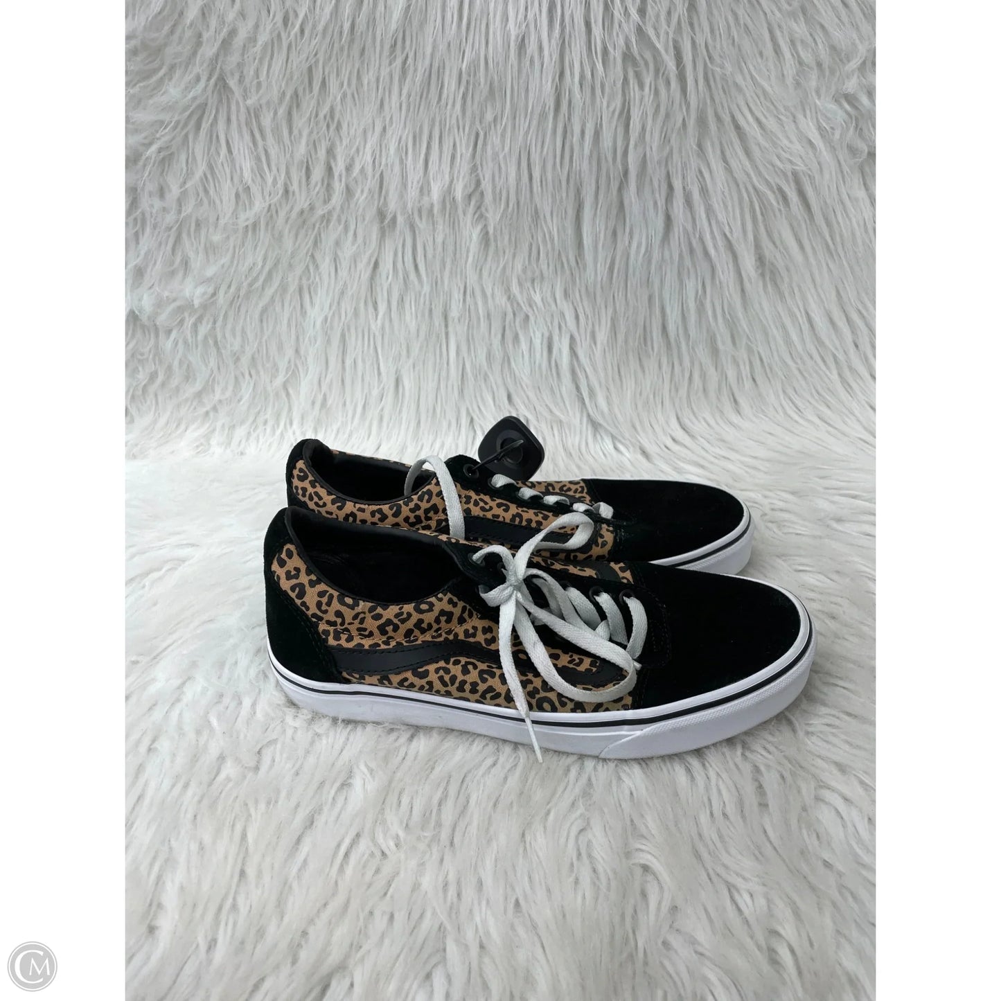 Shoes Sneakers By Vans In Black & Tan, Size: 9