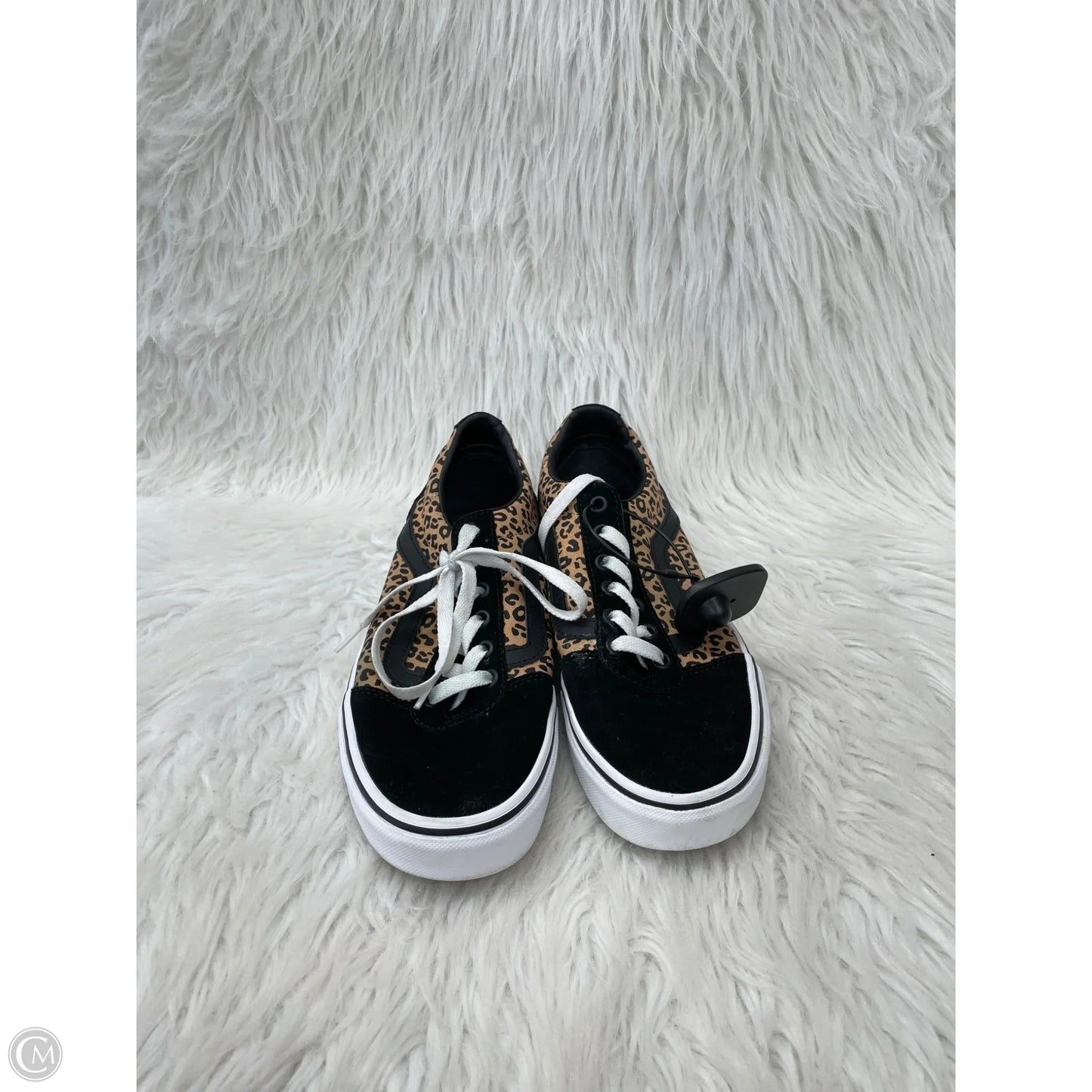 Shoes Sneakers By Vans In Black & Tan, Size: 9