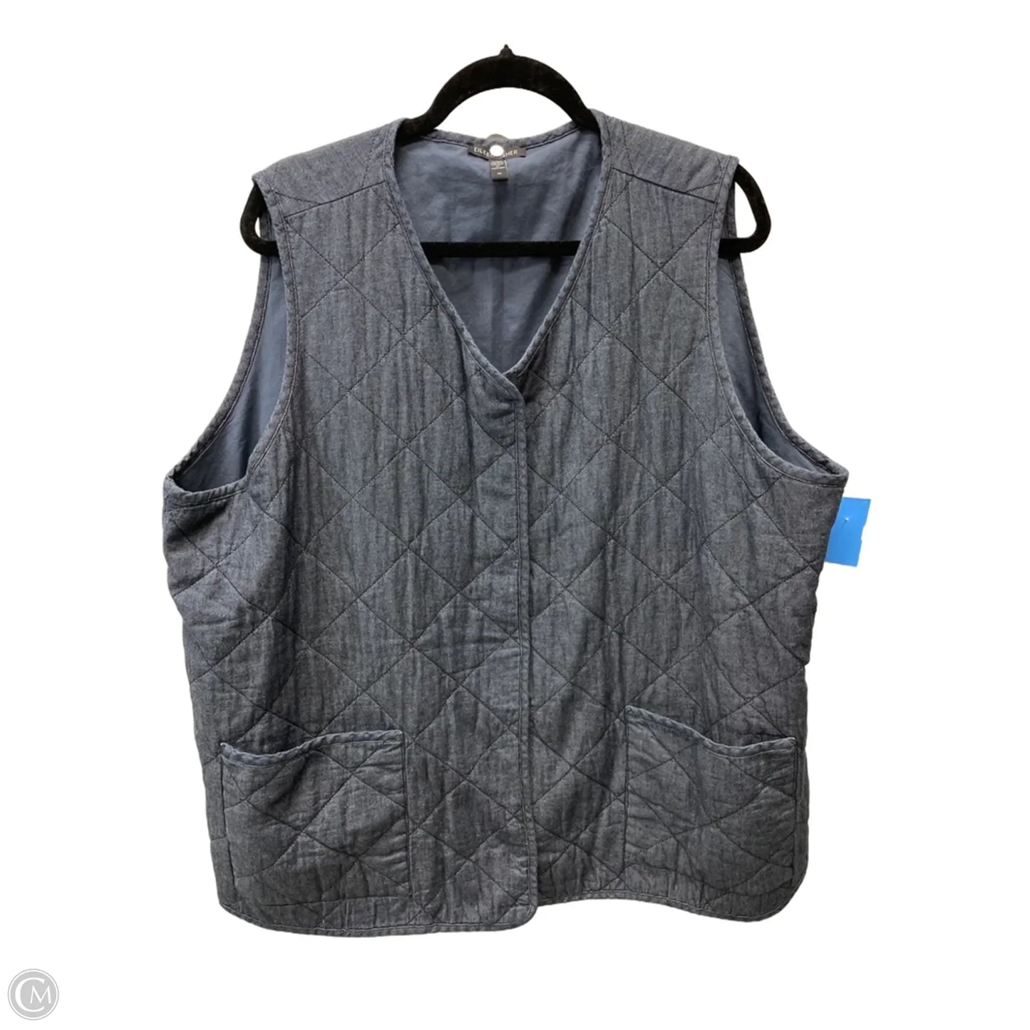 Vest Other By Eileen Fisher In Blue Denim, Size: 2x