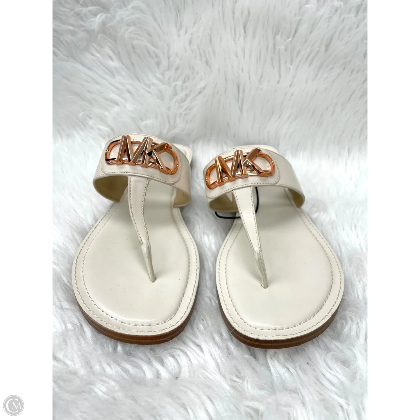 Sandals Designer By Michael Kors In Cream, Size: 8