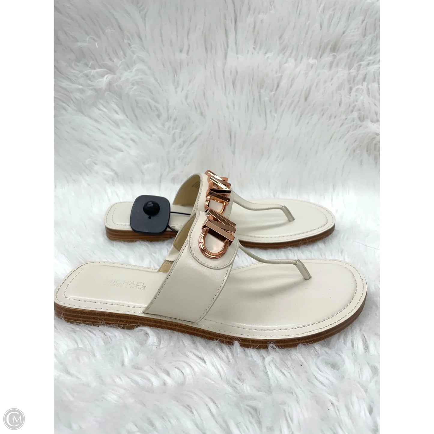Sandals Designer By Michael Kors In Cream, Size: 8
