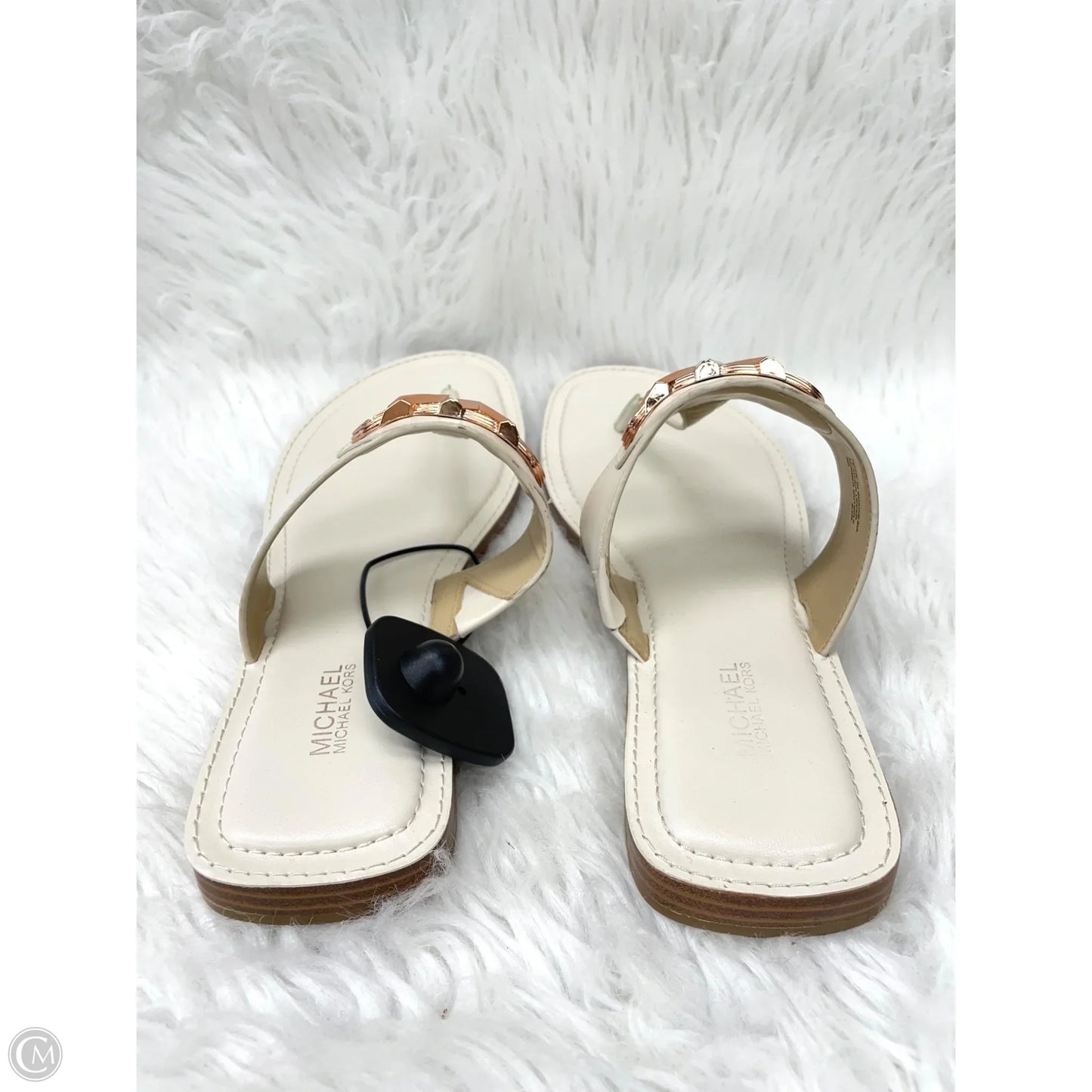 Sandals Designer By Michael Kors In Cream, Size: 8