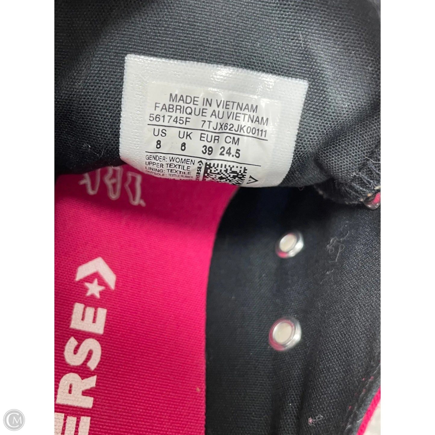 Shoes Sneakers By Converse In Pink & White, Size: 8