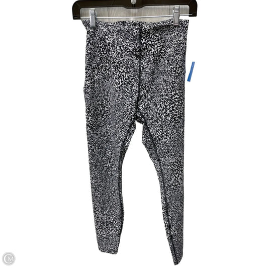 Athletic Leggings By Lululemon In Black & White, Size: 6