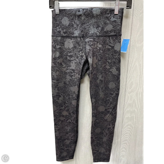 Athletic Leggings By Lululemon In Floral Print, Size: 6