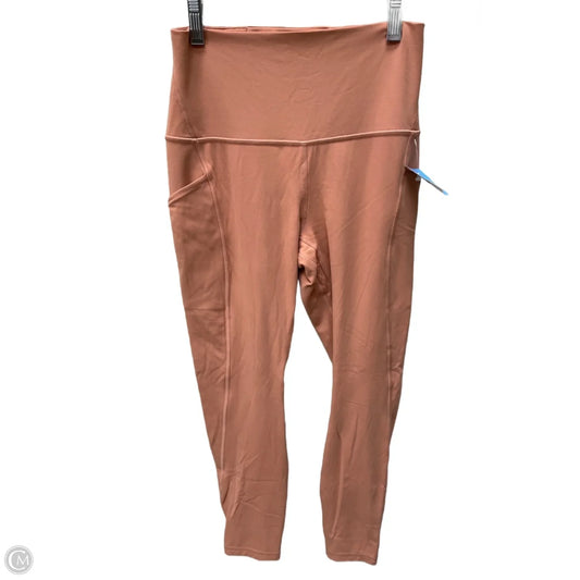 Athletic Leggings By Lululemon In Peach, Size: 6