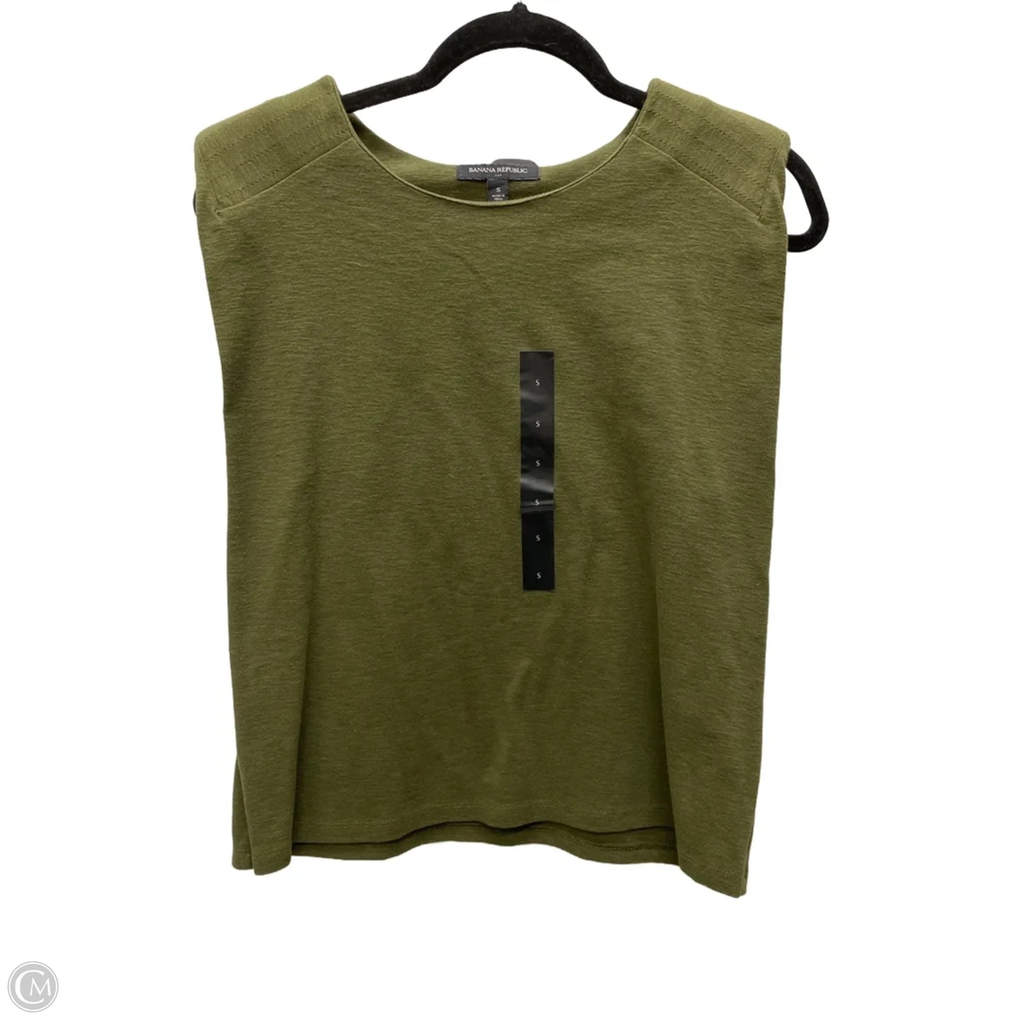 Top Sleeveless By Banana Republic In Green, Size: S