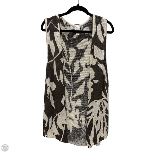 Vest Other By Chicos In Brown & Cream, Size: S