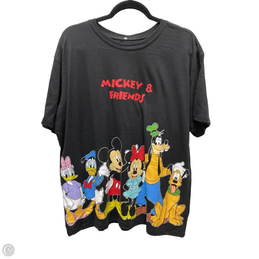 Top Short Sleeve By Clothes Mentor In Black, Size: 1x