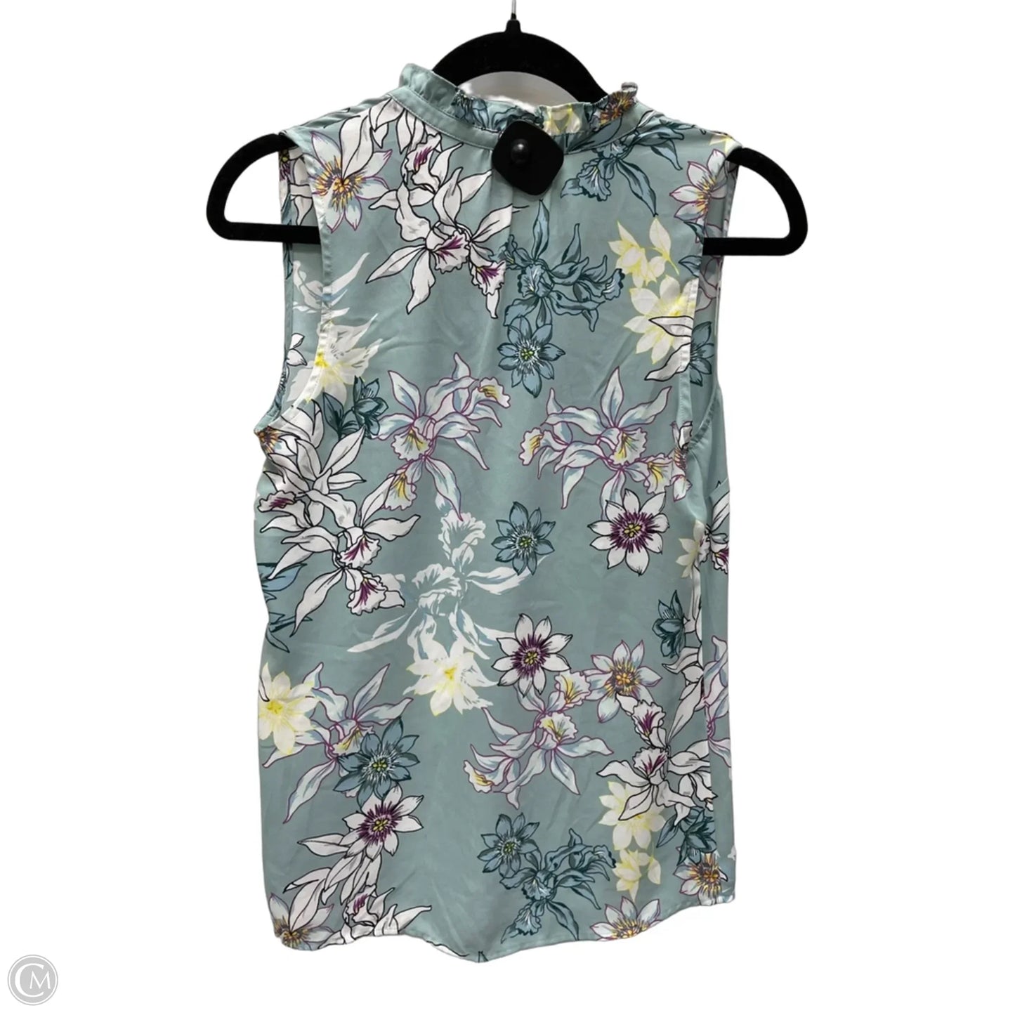 Blouse Sleeveless By Van Heusen In Floral Print, Size: Xs