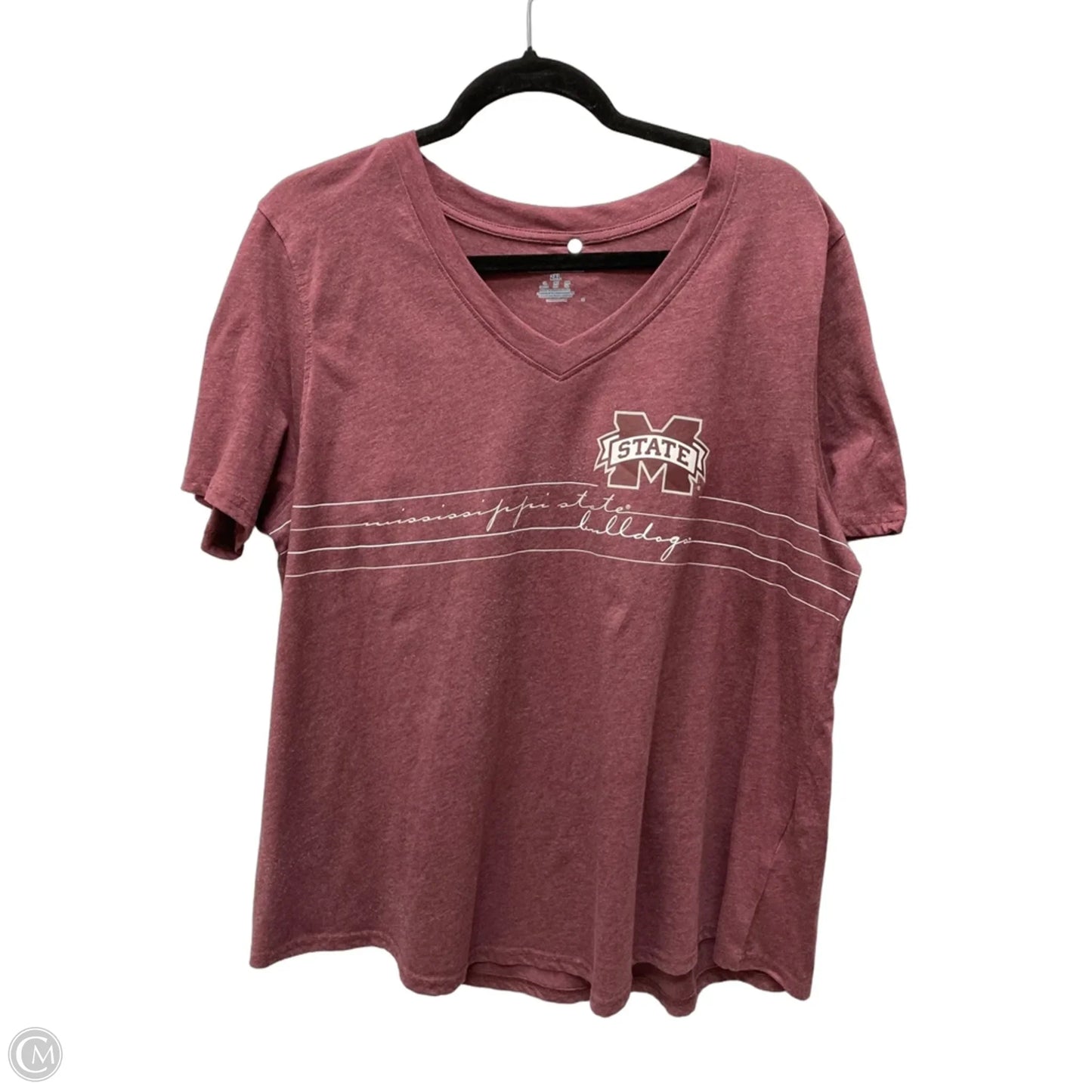 Top Short Sleeve Basic By Champion In Maroon, Size: 2x