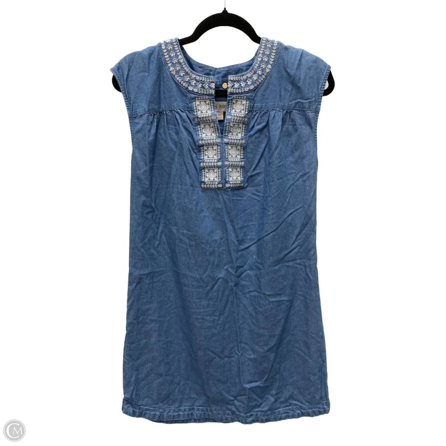 Dress Casual Short By Knox Rose In Blue Denim, Size: Xs