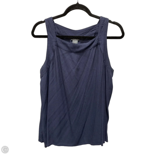 Top Sleeveless By Ann Taylor In Blue, Size: L