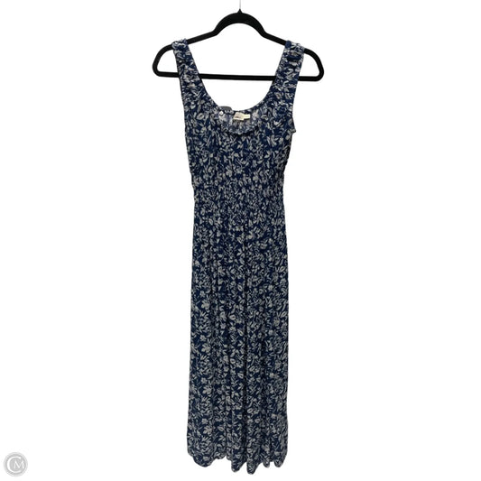 Dress Casual Maxi By Faherty In Blue & Tan, Size: Xs
