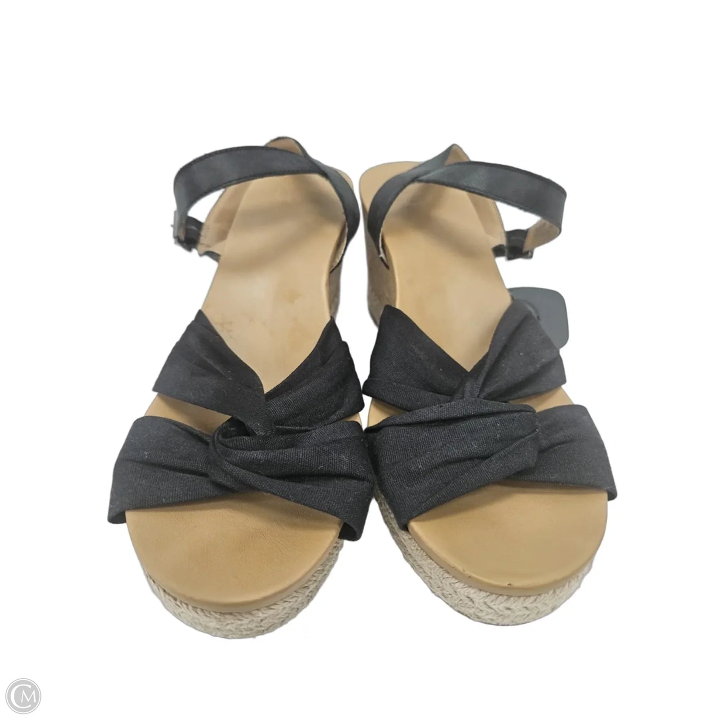 Sandals Designer By Ugg In Black & Tan, Size: 9