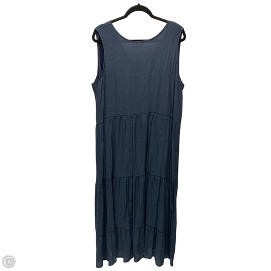 Dress Casual Maxi By Clothes Mentor In Navy, Size: 1x