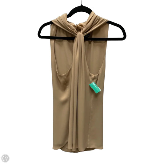 Blouse Sleeveless By Etcetra In Tan, Size: M