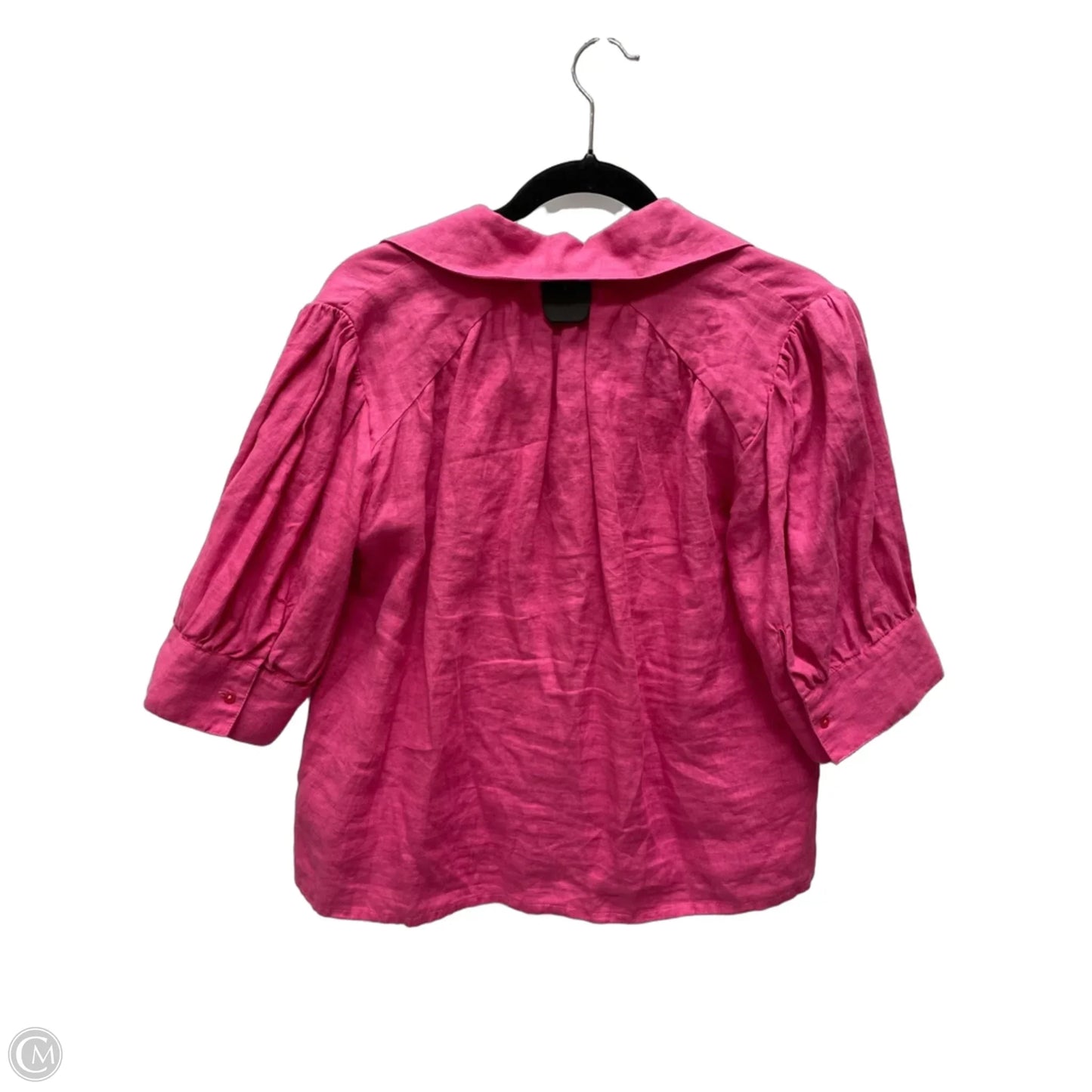 Blouse Short Sleeve By Cma In Pink, Size: S