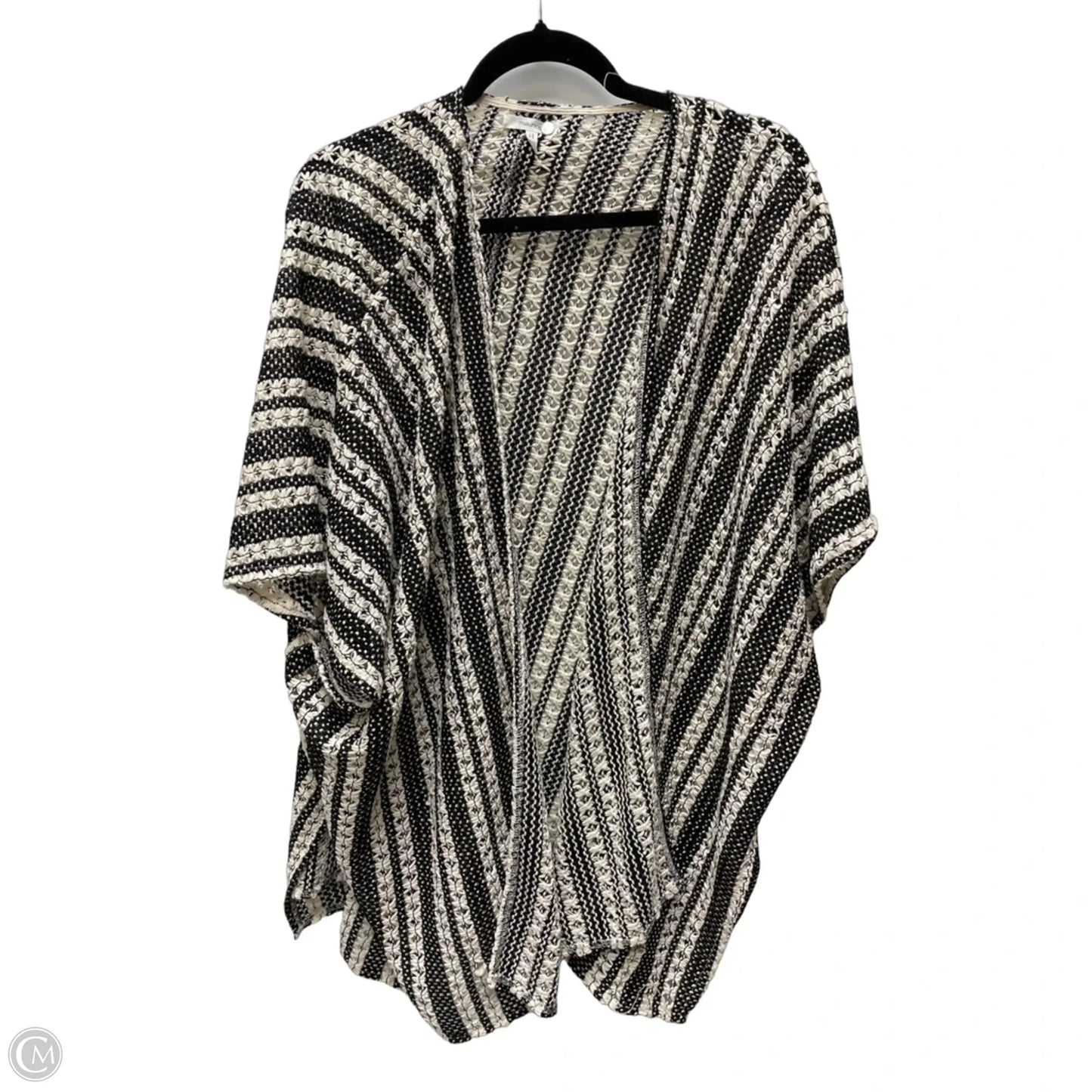 Cardigan By Maurices In Black & Cream, Size: L