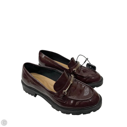 Shoes Heels Block By Kelly And Katie In Maroon, Size: 7.5
