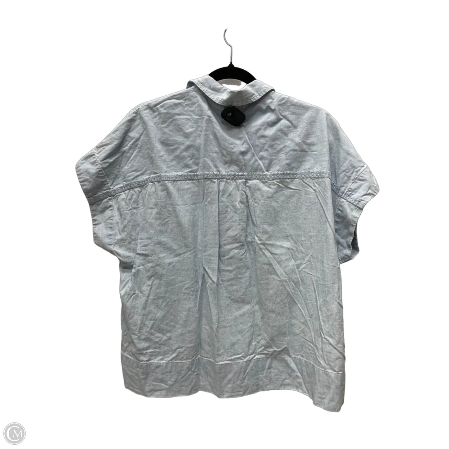 Top Short Sleeve By Everlane In Blue, Size: M