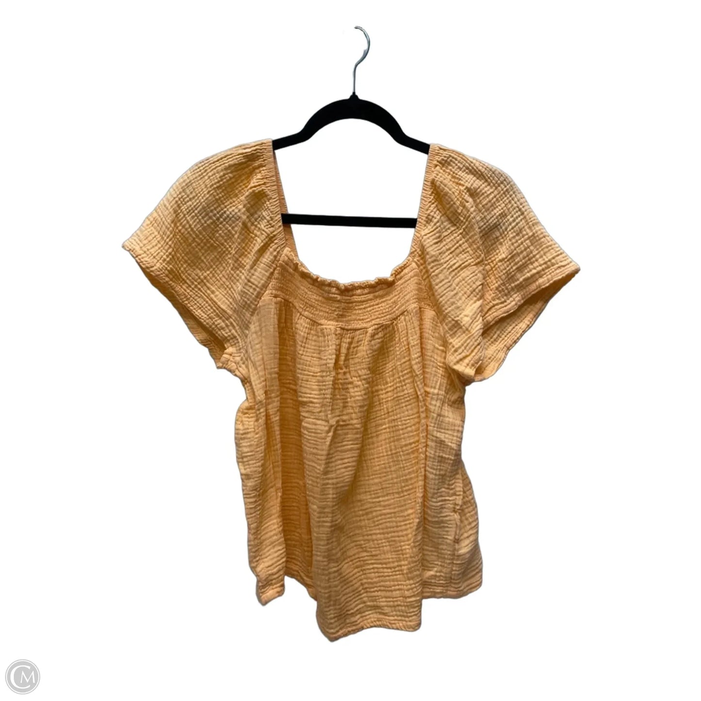 Top Short Sleeve By Joyspun In Orange, Size: L
