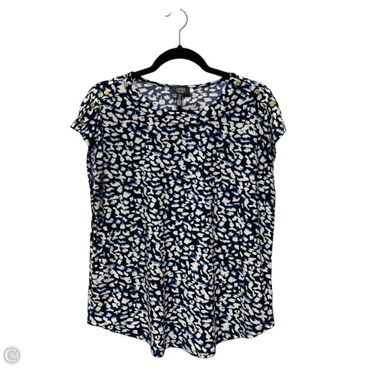 Top Sleeveless By Jones New York In Blue & White, Size: M