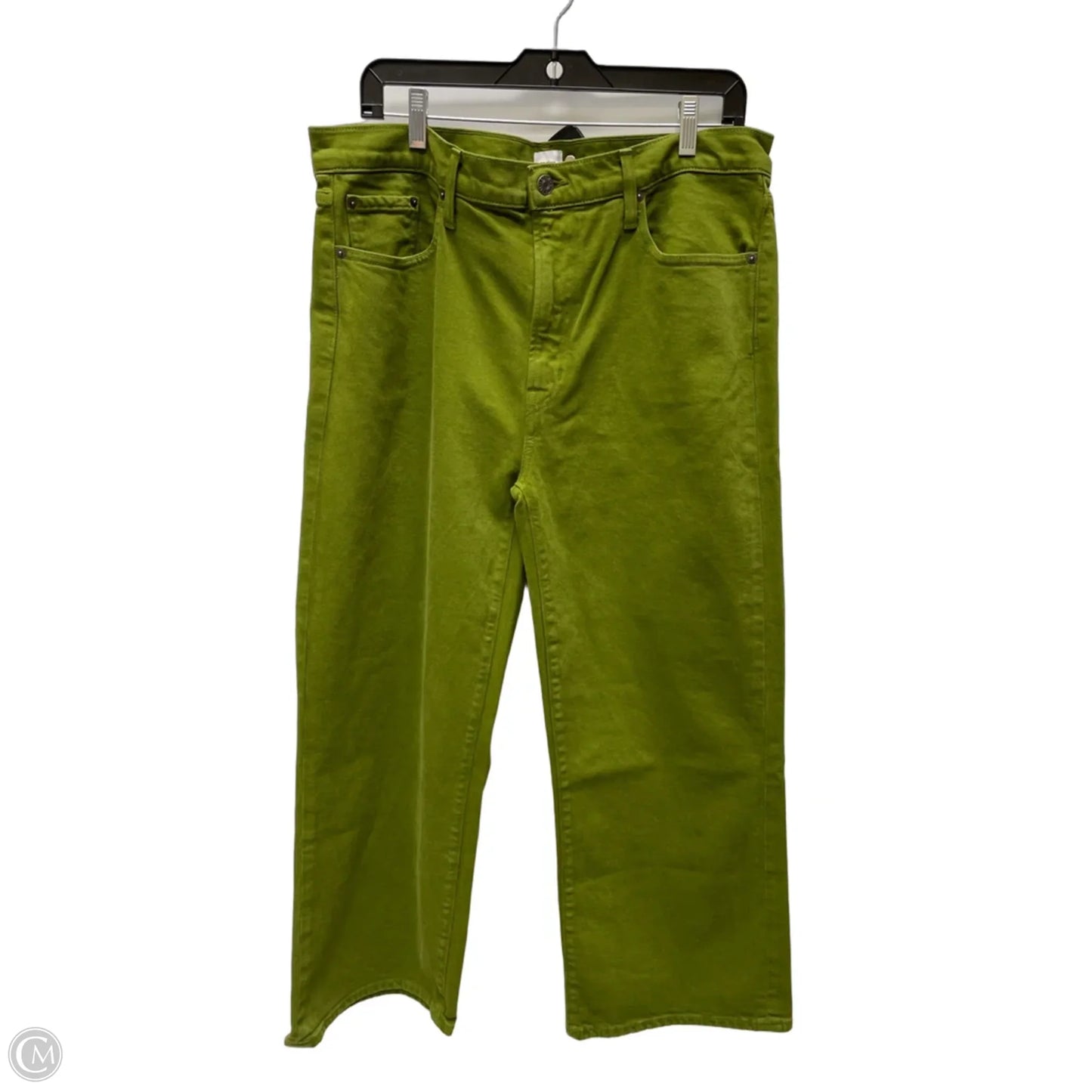 Jeans Wide Leg By Edwin In Green Denim, Size: 16