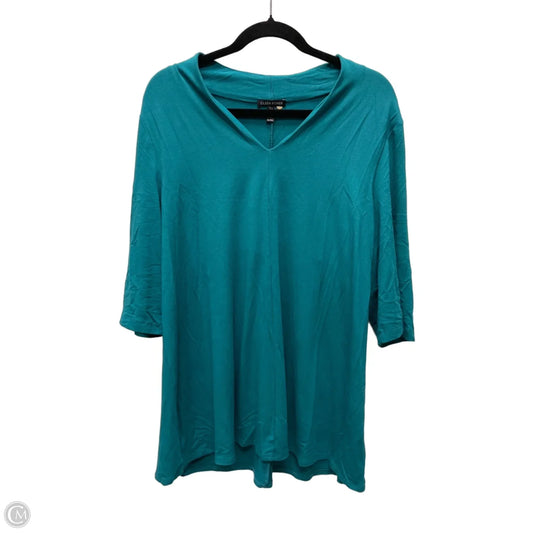 Tunic 3/4 Sleeve By Eileen Fisher In Teal, Size: Xl