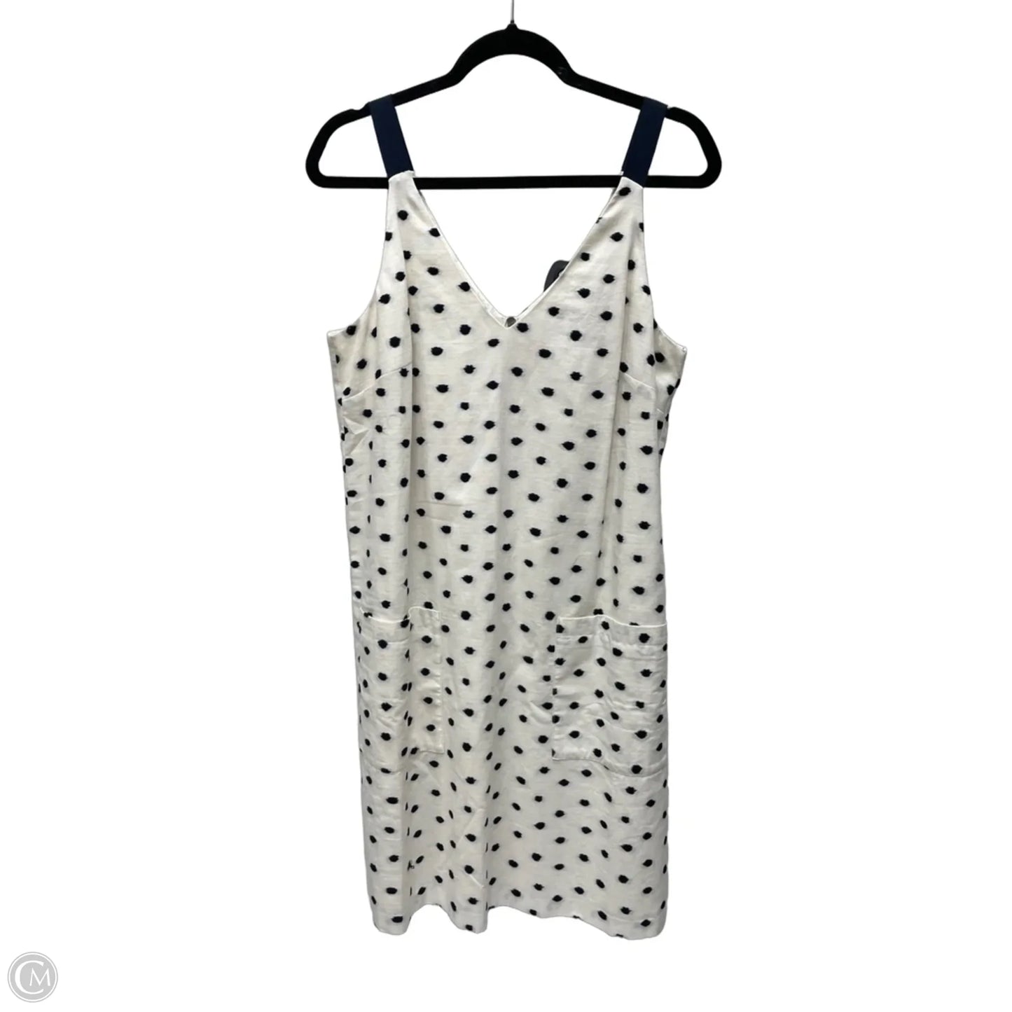 Dress Casual Short By Loft In Polkadot Pattern, Size: L