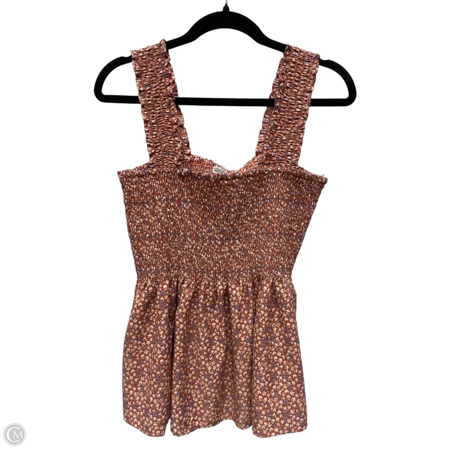 Top Sleeveless By Pleione In Floral Print, Size: L