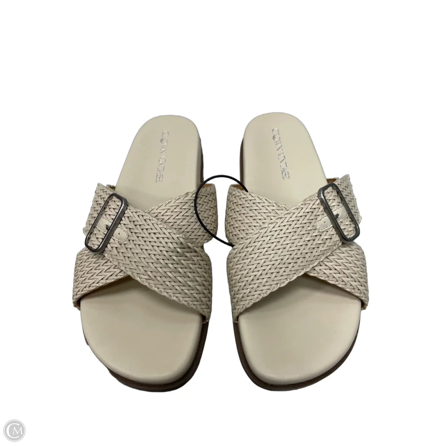 Sandals Flats By Crown Vintage In Cream, Size: 11