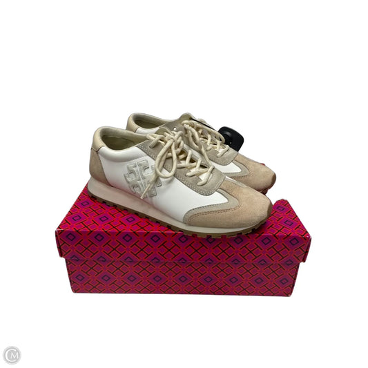 Shoes Designer By Tory Burch In Tan & White, Size: 7.5