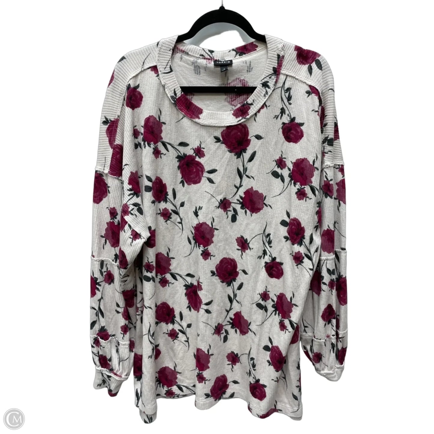 Top Long Sleeve By Torrid In Floral Print, Size: 2x