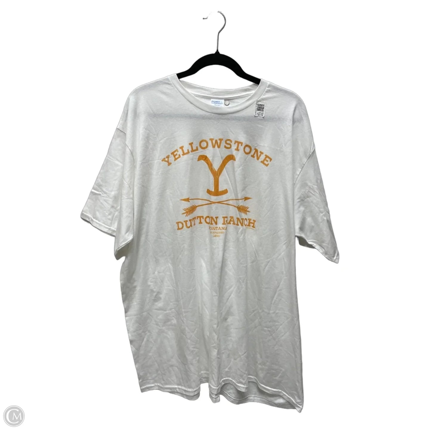 Top Short Sleeve Basic By Port & Company In White, Size: 3x