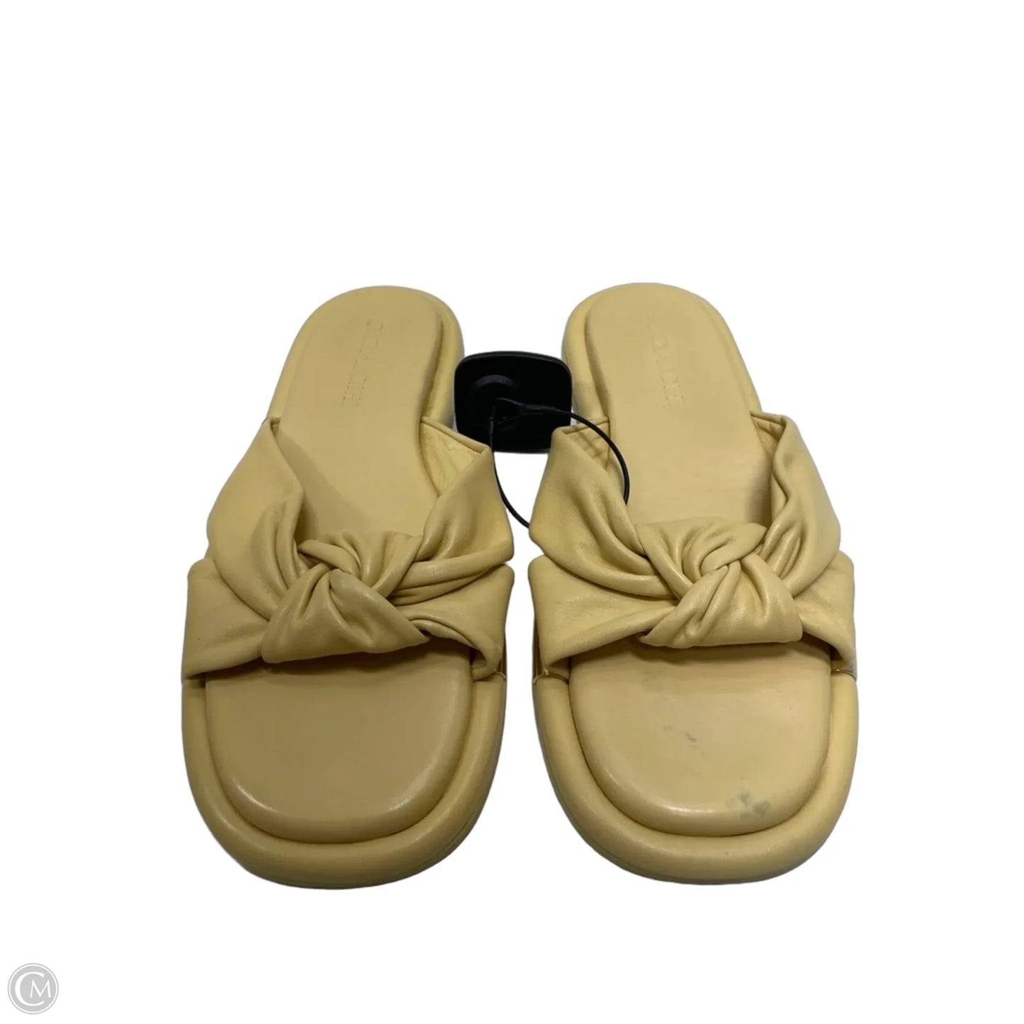 Sandals Designer By Coach In Yellow, Size: 7